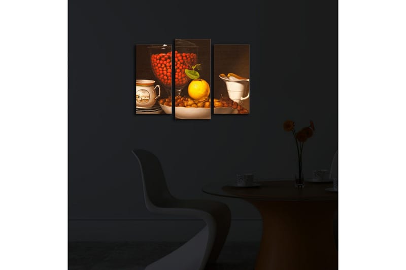 Koristeellinen Led Valaistu Canvas Taulu (3 kpl) - Sisustustuotteet - Taulu & taide - Canvas-taulu