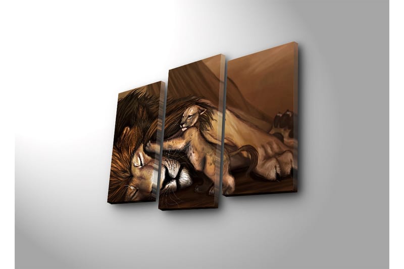 Koristeellinen Led Valaistu Canvas Taulu (3 kpl) - Sisustustuotteet - Taulu & taide - Canvas-taulu