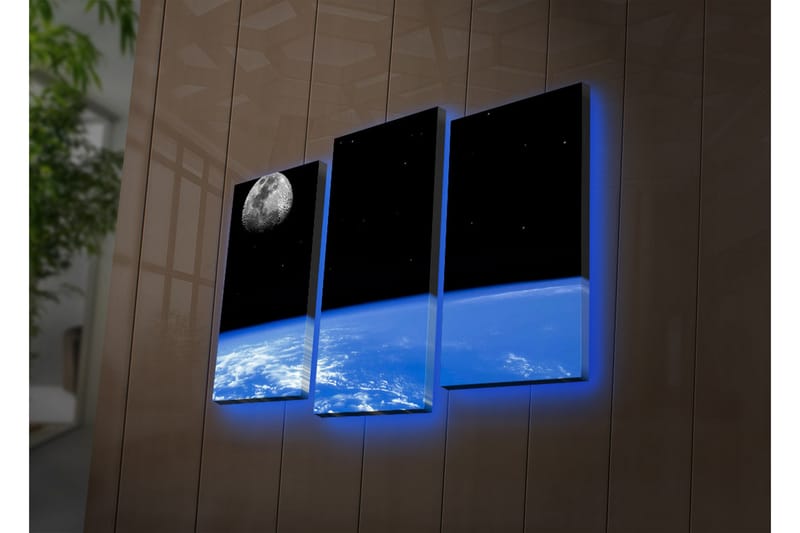 Koristeellinen Led Valaistu Canvas Taulu (3 kpl) - Sisustustuotteet - Taulu & taide - Canvas-taulu