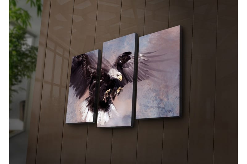 Koristeellinen Led Valaistu Canvas Taulu (3 kpl) - Sisustustuotteet - Taulu & taide - Canvas-taulu