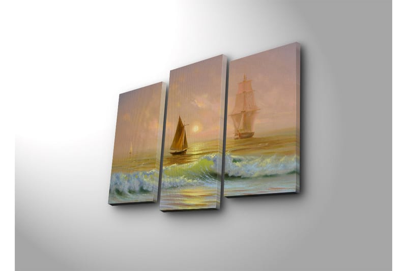 Koristeellinen Led Valaistu Canvas Taulu (3 kpl) - Sisustustuotteet - Taulu & taide - Canvas-taulu