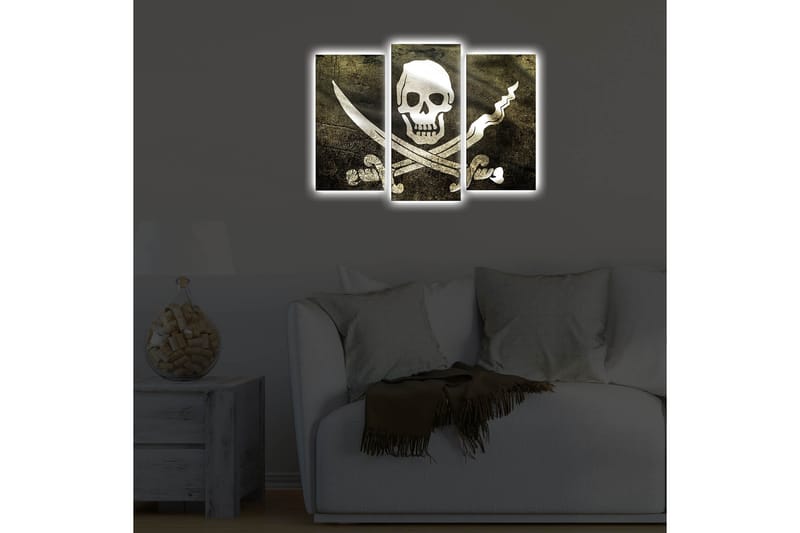 Koristeellinen Led Valaistu Canvas Taulu (3 kpl) - Sisustustuotteet - Taulu & taide - Canvas-taulu