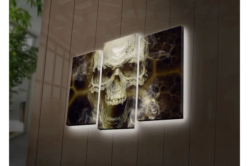 Koristeellinen Led Valaistu Canvas Taulu (3 kpl), undefined