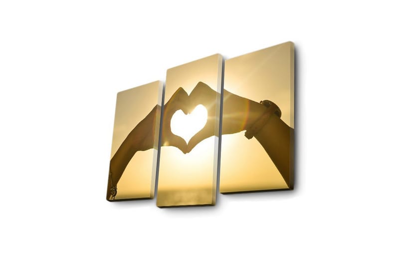 Koristeellinen Led Valaistu Canvas Taulu (3 kpl) - Sisustustuotteet - Taulu & taide - Canvas-taulu