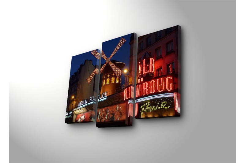 Koristeellinen Led Valaistu Canvas Taulu (3 kpl) - Sisustustuotteet - Taulu & taide - Canvas-taulu