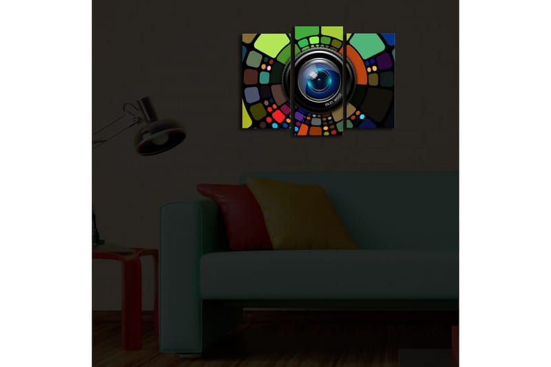Koristeellinen Led Valaistu Canvas Taulu (3 kpl) - Sisustustuotteet - Taulu & taide - Canvas-taulu