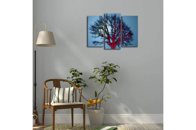 Koristeellinen Led Valaistu Canvas Taulu (3 kpl) - Sisustustuotteet - Taulu & taide - Canvas-taulu