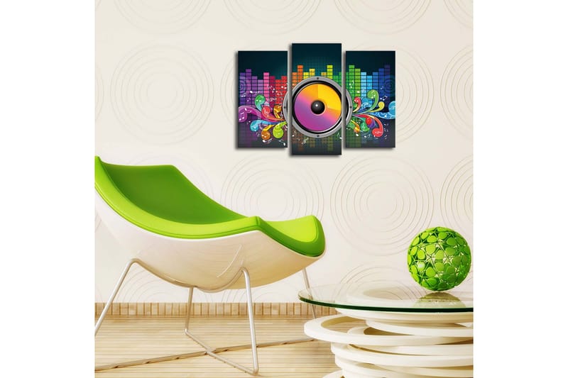 Koristeellinen Led Valaistu Canvas Taulu (3 kpl) - Sisustustuotteet - Taulu & taide - Canvas-taulu