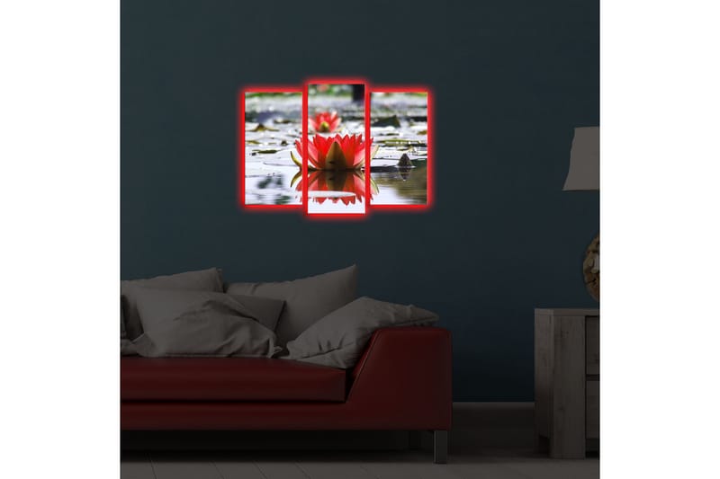 Koristeellinen Led Valaistu Canvas Taulu (3 kpl) - Sisustustuotteet - Taulu & taide - Canvas-taulu