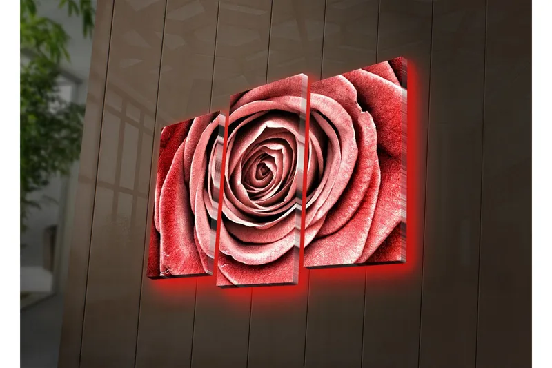 Koristeellinen Led Valaistu Canvas Taulu (3 kpl) - Sisustustuotteet - Taulu & taide - Canvas-taulu