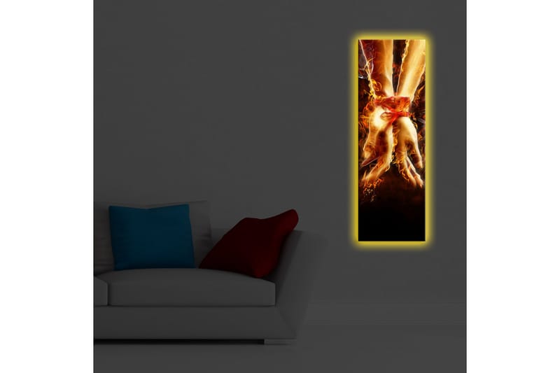 Koristeellinen Led valaistu Canvas Taulu - Sisustustuotteet - Taulu & taide - Canvas-taulu