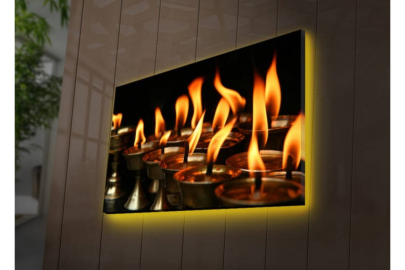 Koristeellinen Led valaistu Canvas Taulu - Sisustustuotteet - Taulu & taide - Canvas-taulu