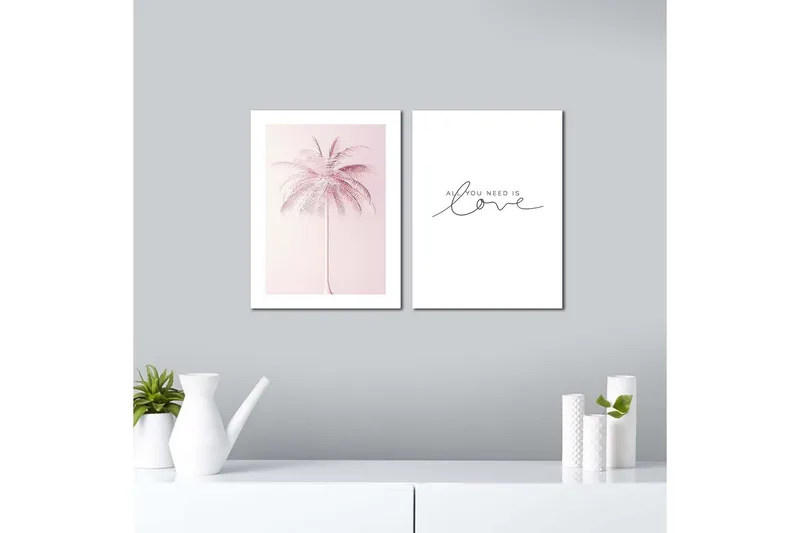 Koristeellinen MDF Maalaus (2 kpl) - Sisustustuotteet - Taulu & taide - Canvas-taulu