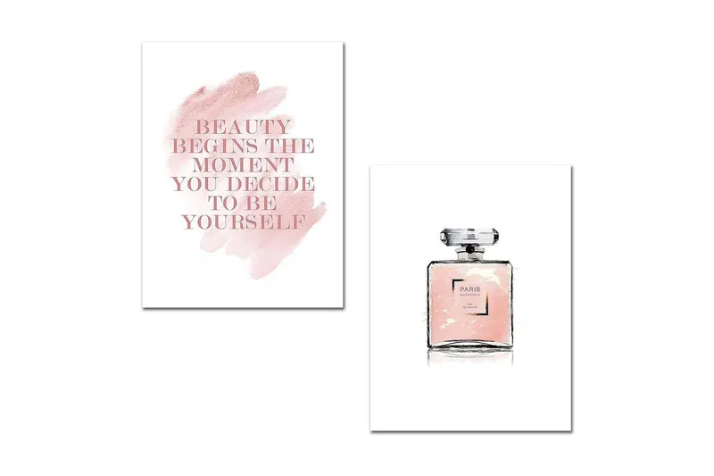 Koristeellinen MDF Maalaus (2 kpl) - Sisustustuotteet - Taulu & taide - Canvas-taulu