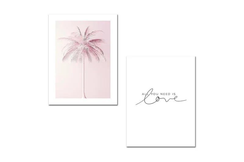 Koristeellinen MDF Maalaus (2 kpl) - Sisustustuotteet - Taulu & taide - Canvas-taulu