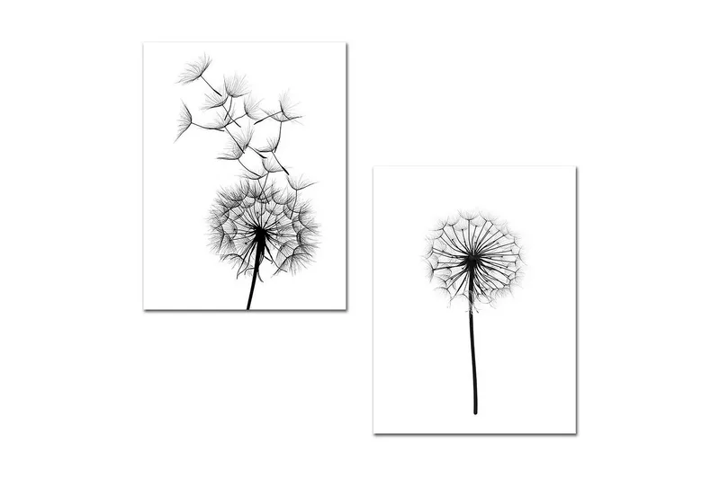 Koristeellinen MDF Maalaus (2 kpl) - Sisustustuotteet - Taulu & taide - Canvas-taulu