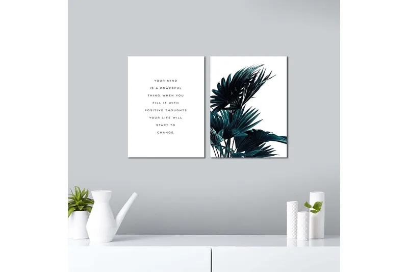 Koristeellinen MDF Maalaus (2 kpl) - Sisustustuotteet - Taulu & taide - Canvas-taulu