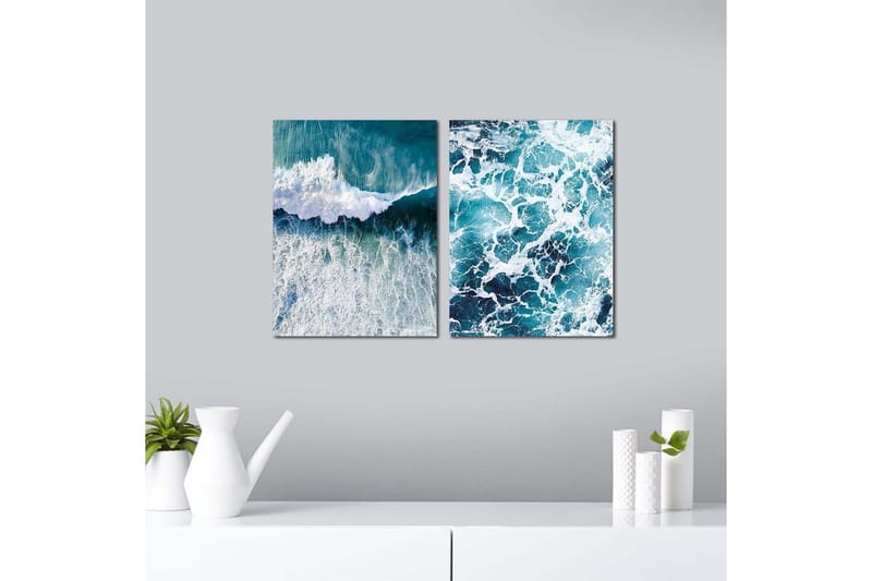 Koristeellinen MDF Maalaus (2 kpl) - Sisustustuotteet - Taulu & taide - Canvas-taulu