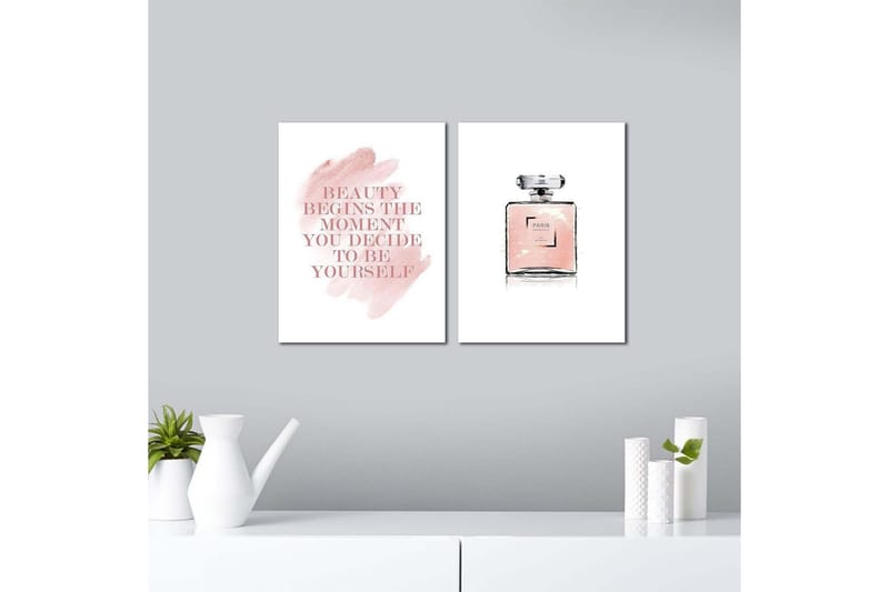 Koristeellinen MDF Maalaus (2 kpl) - Sisustustuotteet - Taulu & taide - Canvas-taulu