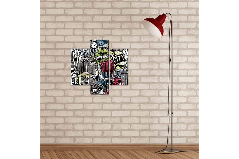 Koristeellinen MDF Maalaus (3 kpl) - Sisustustuotteet - Taulu & taide - Canvas-taulu