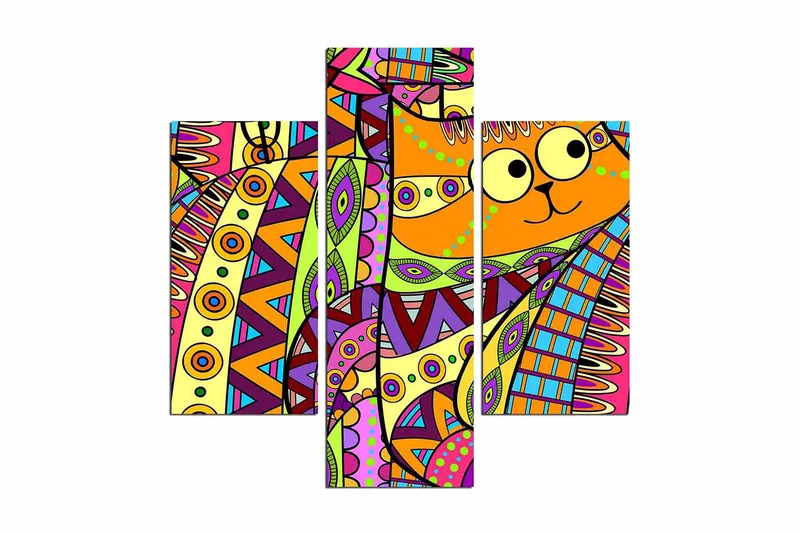 Koristeellinen MDF Maalaus (3 kpl), undefined