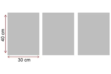 Koristeellinen MDF Maalaus (3 kpl) - Sisustustuotteet - Taulu & taide - Canvas-taulu