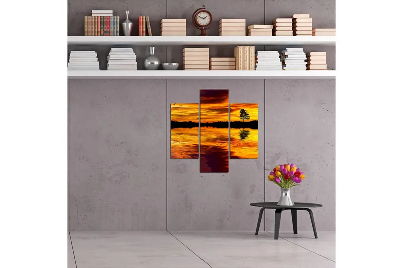 Koristeellinen MDF Maalaus (3 kpl) - Sisustustuotteet - Taulu & taide - Canvas-taulu