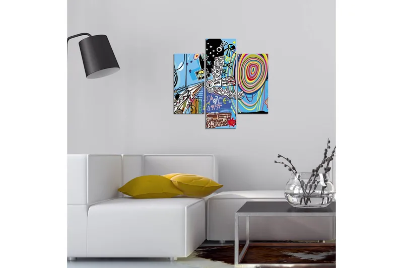 Koristeellinen MDF Maalaus (3 kpl) - Sisustustuotteet - Taulu & taide - Canvas-taulu