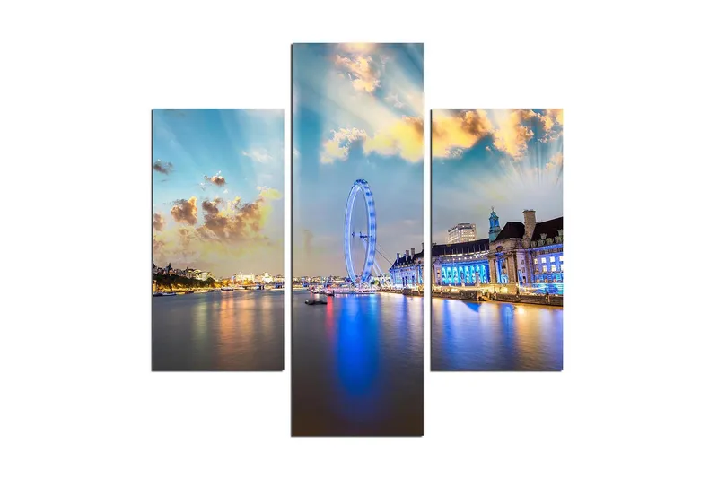 Koristeellinen MDF Maalaus (3 kpl), undefined