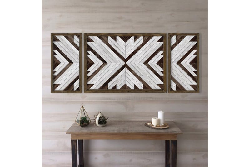 Koristeellinen MDF Maalaus (3 kpl) - Sisustustuotteet - Taulu & taide - Canvas-taulu