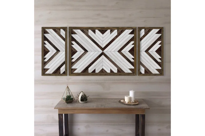 Koristeellinen MDF Maalaus (3 kpl) - Sisustustuotteet - Taulu & taide - Canvas-taulu