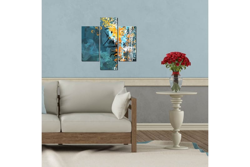 Koristeellinen MDF Maalaus (3 kpl) - Sisustustuotteet - Taulu & taide - Canvas-taulu