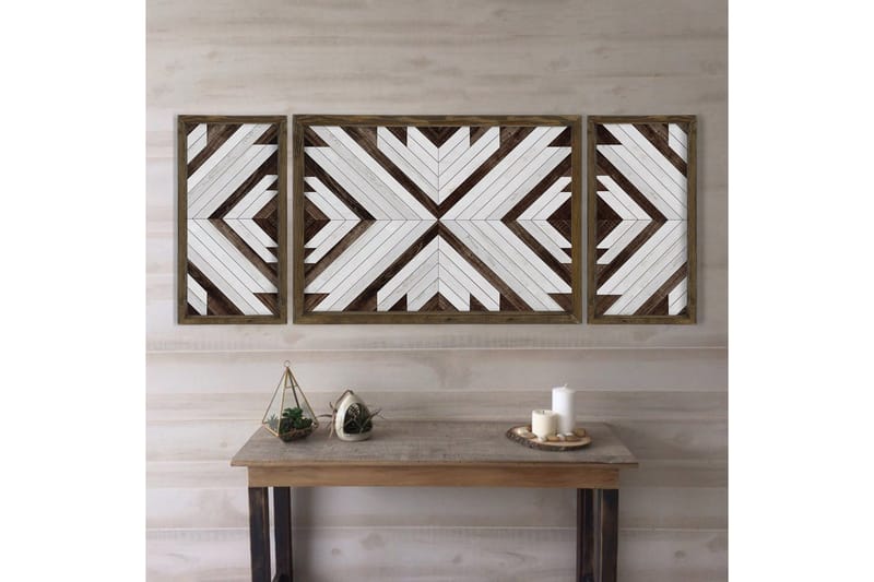 Koristeellinen MDF Maalaus (3 kpl) - Sisustustuotteet - Taulu & taide - Canvas-taulu