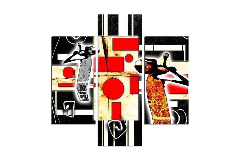 Koristeellinen MDF Maalaus (3 kpl), undefined