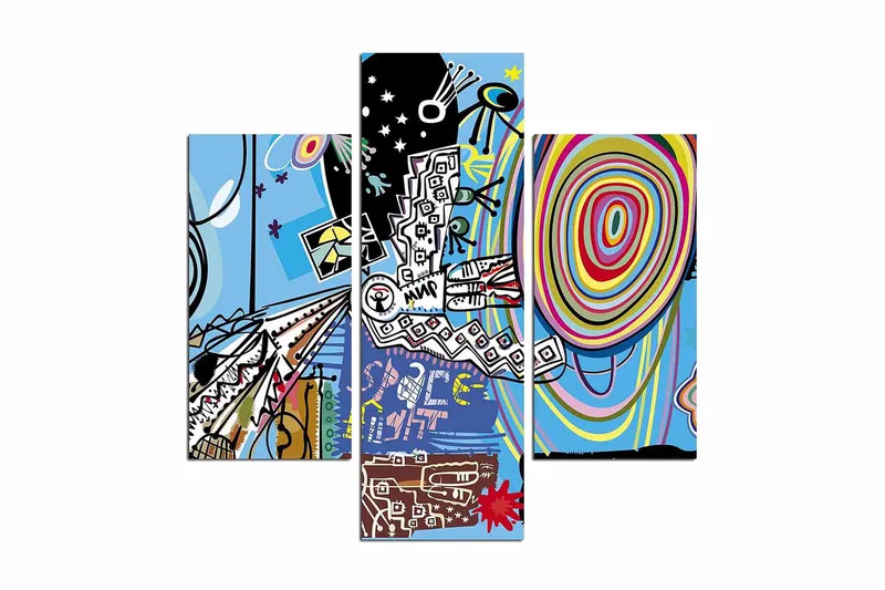 Koristeellinen MDF Maalaus (3 kpl), undefined