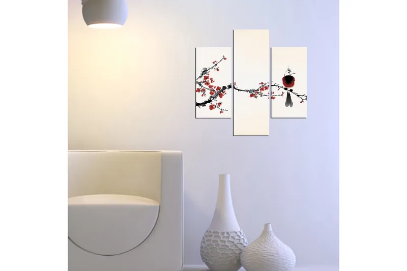 Koristeellinen MDF Maalaus (3 kpl) - Sisustustuotteet - Taulu & taide - Canvas-taulu