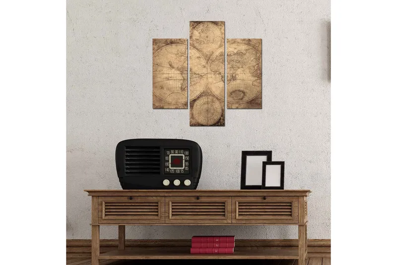 Koristeellinen MDF Maalaus (3 kpl) - Sisustustuotteet - Taulu & taide - Canvas-taulu