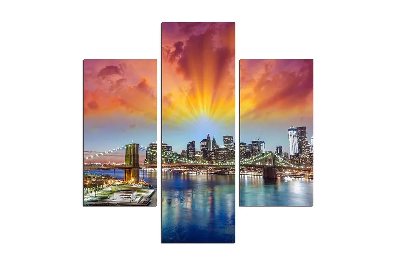 Koristeellinen MDF Maalaus (3 kpl), undefined