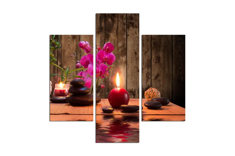 Koristeellinen MDF Maalaus (3 kpl) - Sisustustuotteet - Taulu & taide - Canvas-taulu