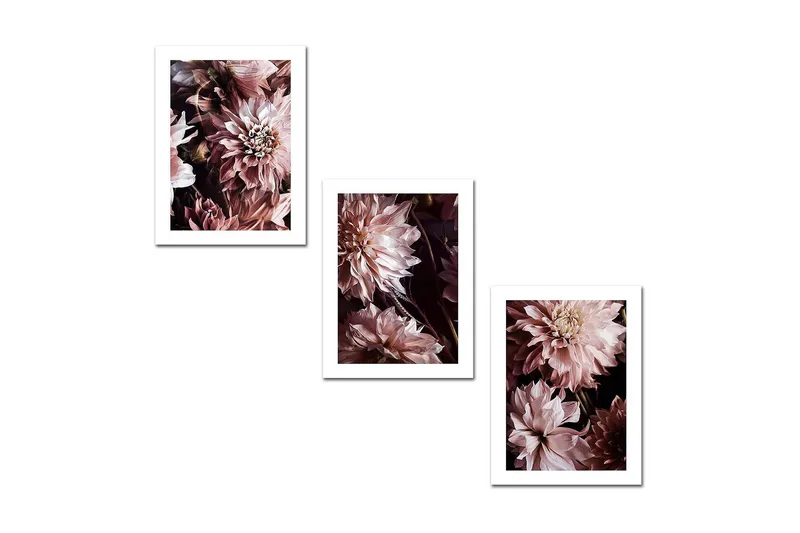 Koristeellinen MDF Maalaus (3 kpl) - Sisustustuotteet - Taulu & taide - Canvas-taulu