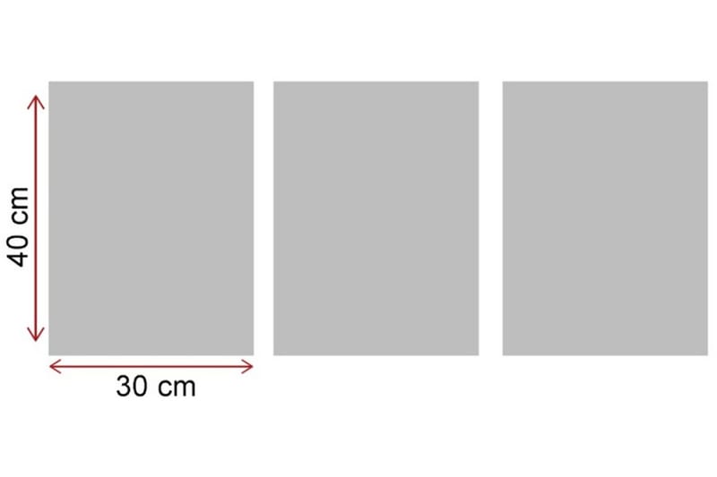Koristeellinen MDF Maalaus (3 kpl) - Sisustustuotteet - Taulu & taide - Canvas-taulu
