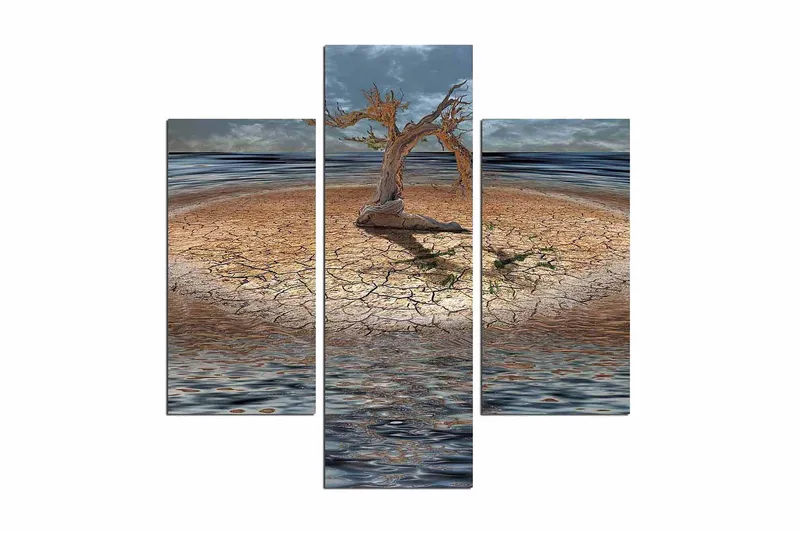 Koristeellinen MDF Maalaus (3 kpl), undefined