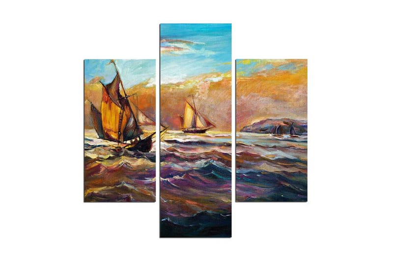 Koristeellinen MDF Maalaus (3 kpl) - Sisustustuotteet - Taulu & taide - Canvas-taulu