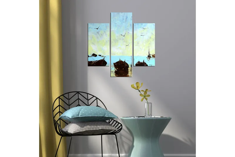 Koristeellinen MDF Maalaus (3 kpl) - Sisustustuotteet - Taulu & taide - Canvas-taulu