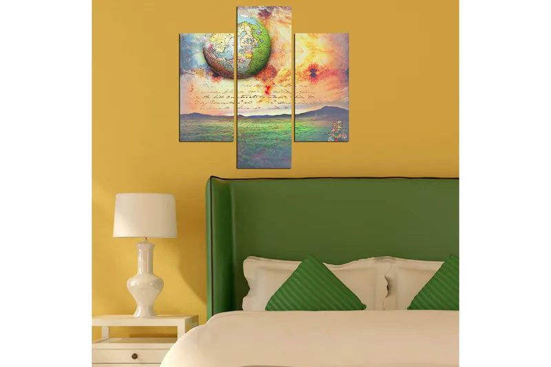 Koristeellinen MDF Maalaus (3 kpl) - Sisustustuotteet - Taulu & taide - Canvas-taulu