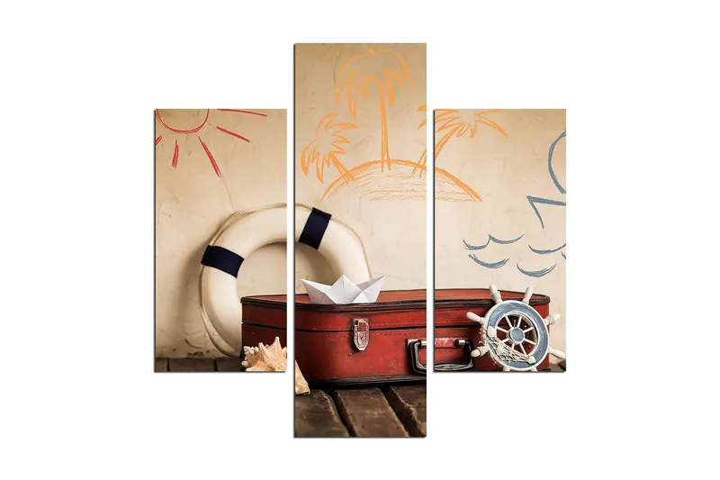 Koristeellinen MDF Maalaus (3 kpl), undefined