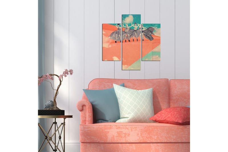 Koristeellinen MDF Maalaus (3 kpl) - Sisustustuotteet - Taulu & taide - Canvas-taulu