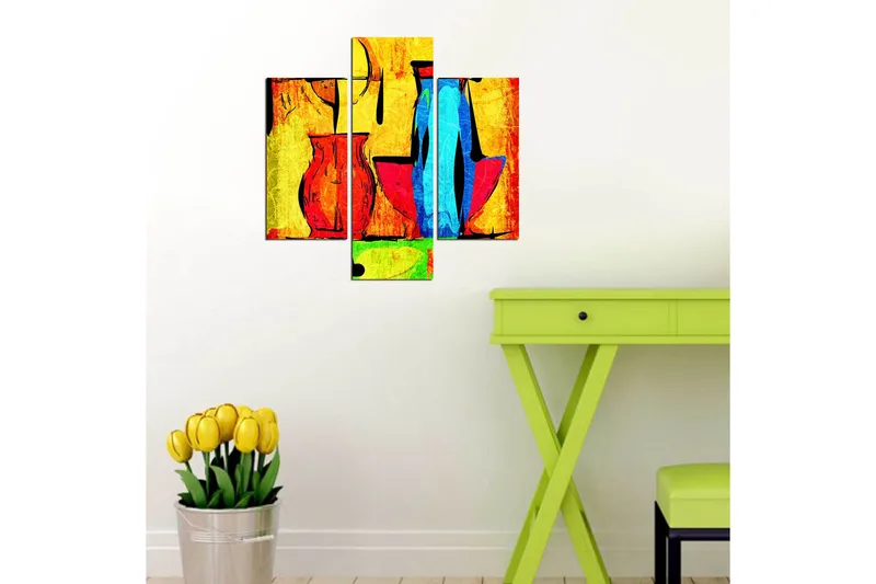 Koristeellinen MDF Maalaus (3 kpl) - Sisustustuotteet - Taulu & taide - Canvas-taulu