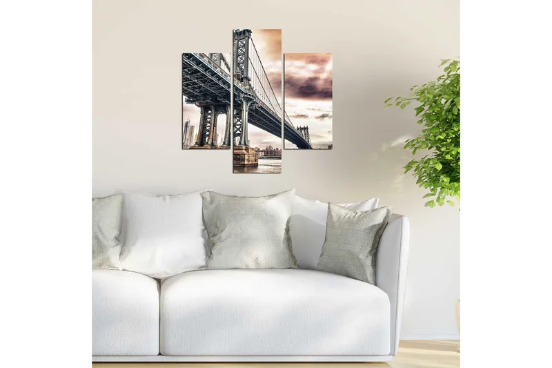 Koristeellinen MDF Maalaus (3 kpl) - Sisustustuotteet - Taulu & taide - Canvas-taulu