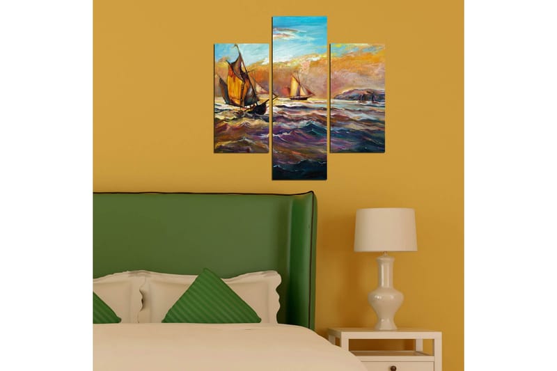 Koristeellinen MDF Maalaus (3 kpl) - Sisustustuotteet - Taulu & taide - Canvas-taulu